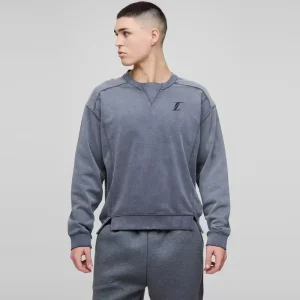 Oversized Man Colour Block Sweatshirt