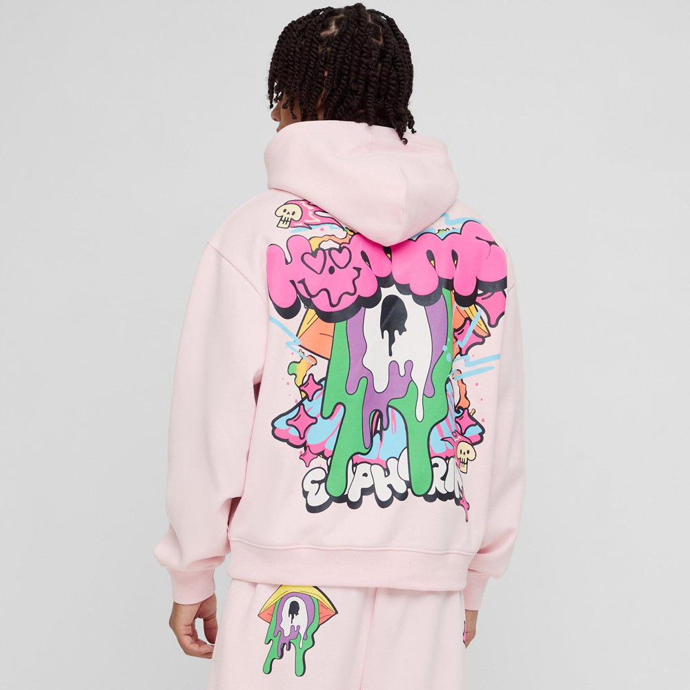 Oversized Ghost Band License Printed Hoodie - Image 2
