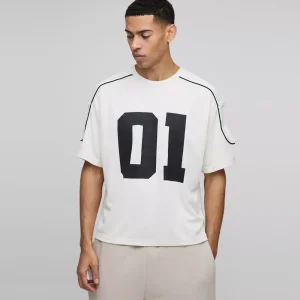 Oversized Faux Layer Spray Wash T-Shirt