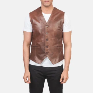 Men Leather Vest
