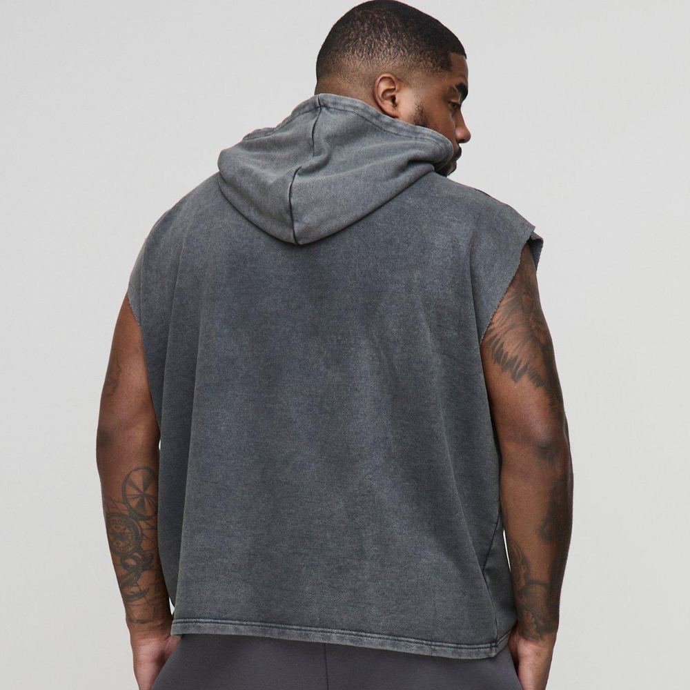 Oversized Boxy Acid Wash Hoodie - Image 2
