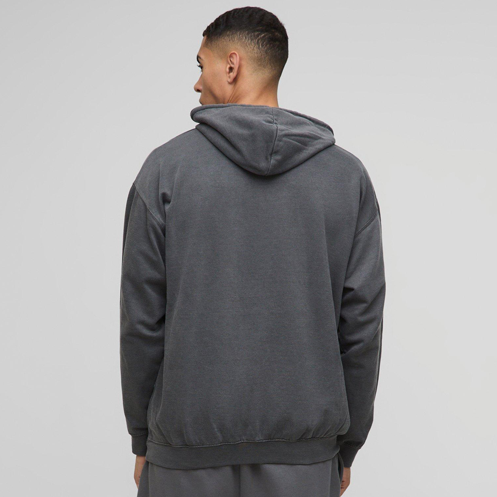 Oversized Worldwide Contrast Stitch Hoodie - Image 2