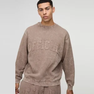 Regular Fit Man Official Colour Block Zip Funnel Neck Sweat